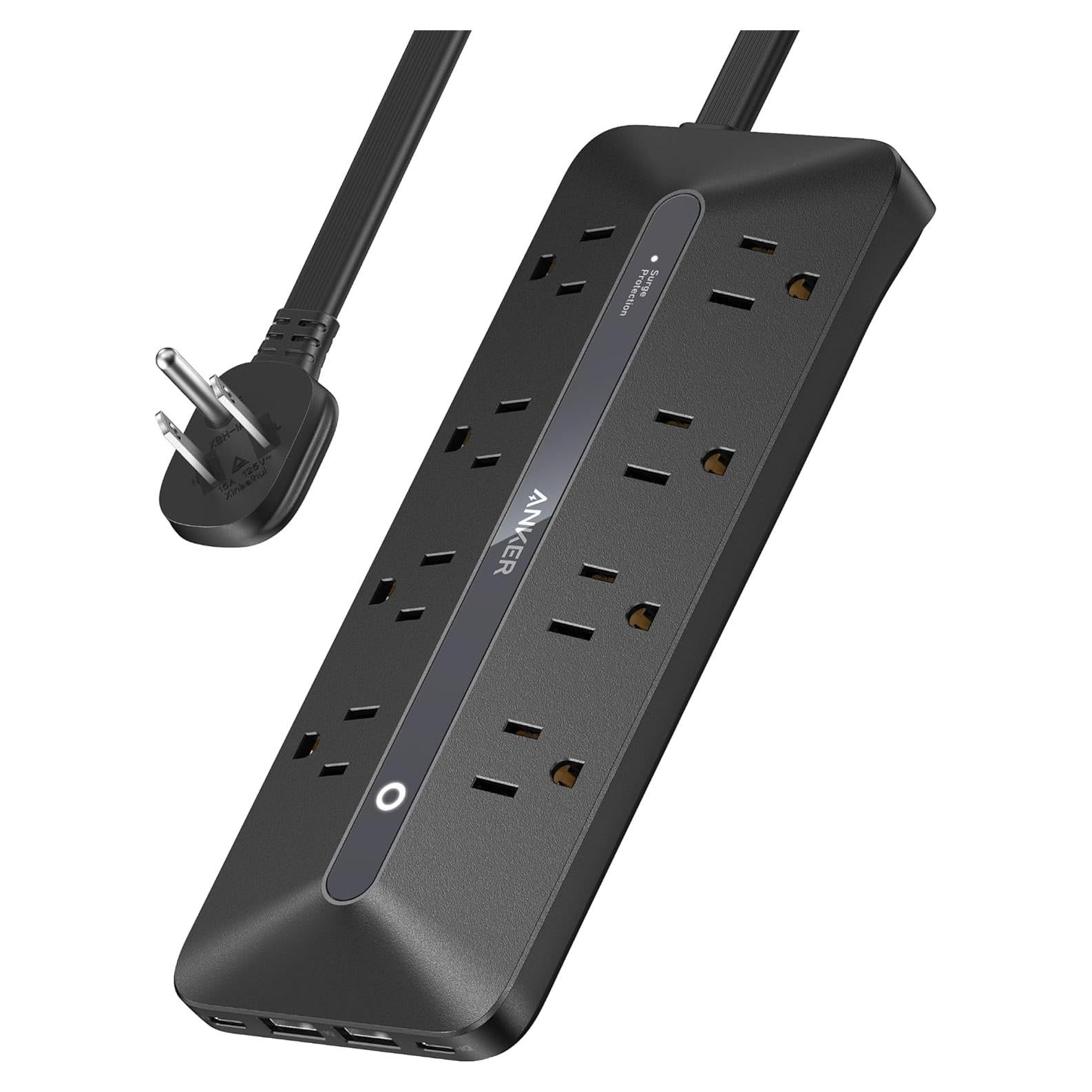 Regleta de Enchufes Anker A91F4 12-en-1 USB-C 35W 1.52m