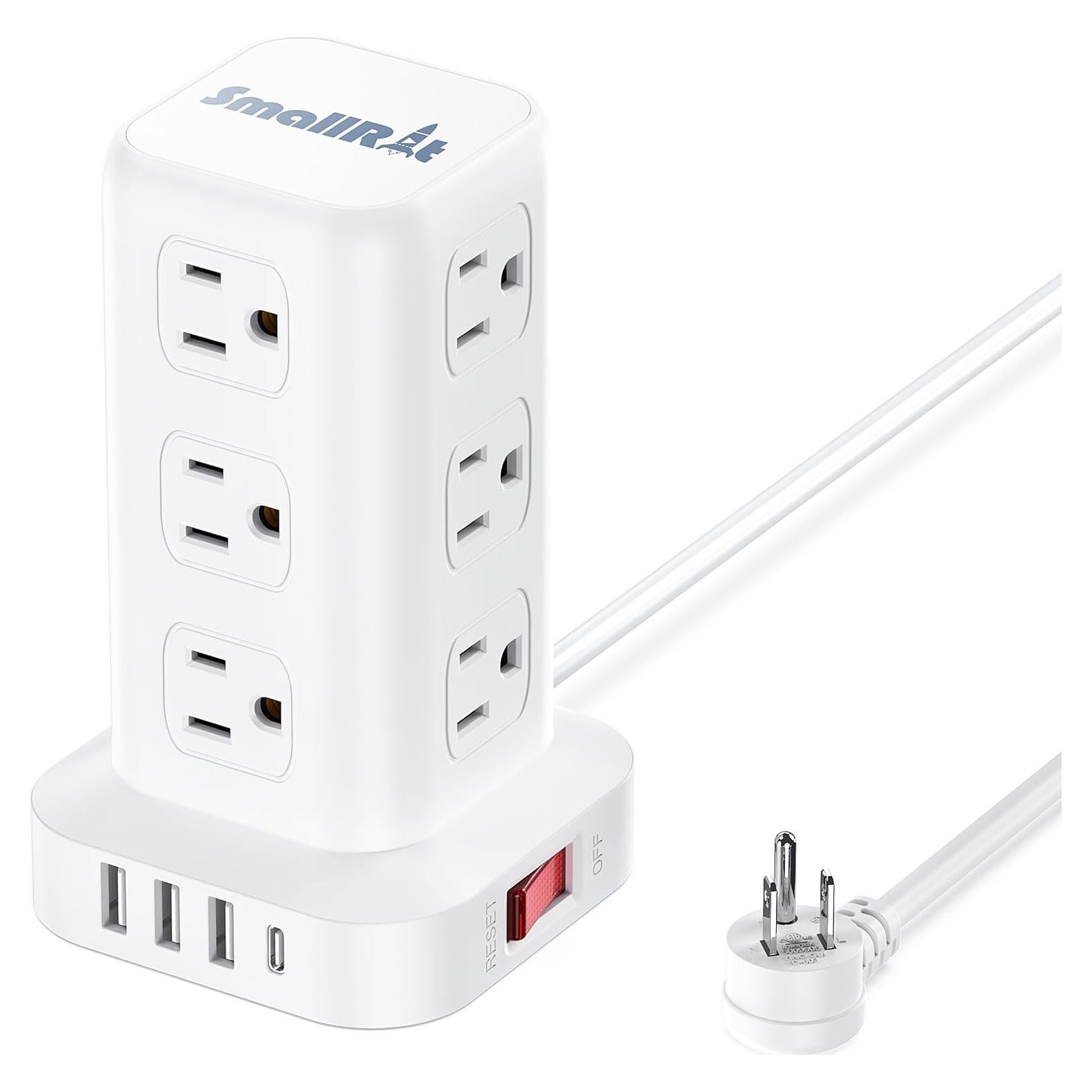 Protector de Sobretensión en Torre SMALLRT 12 Salidas 4 USB 3.05M