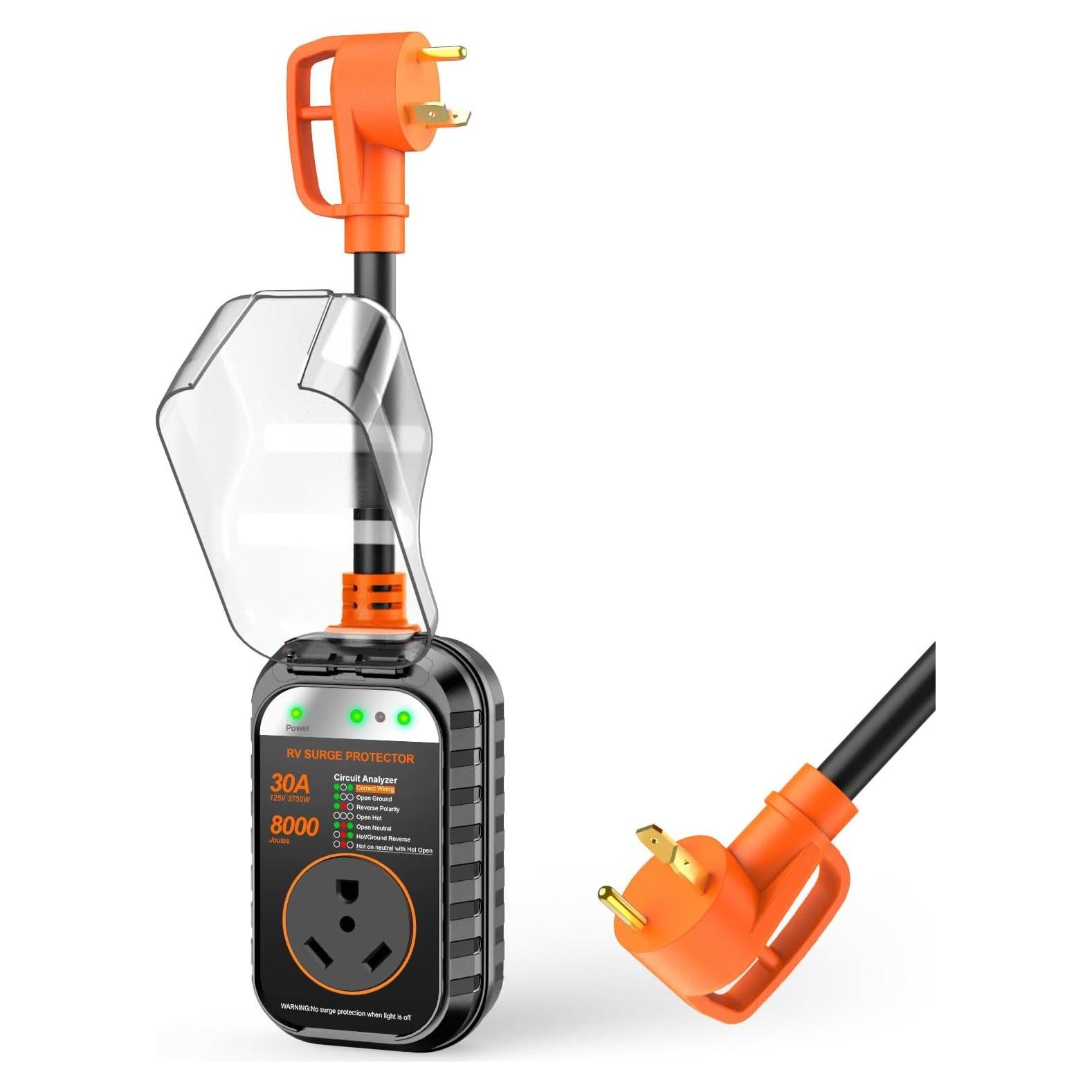 Protector de Sobretensión GEARGO FC-03 30A Portátil Impermeable