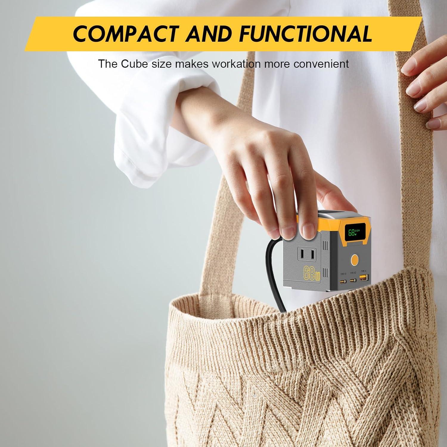 Estación de Carga Multi GaN 68W Kungfuking con Pantalla TFT