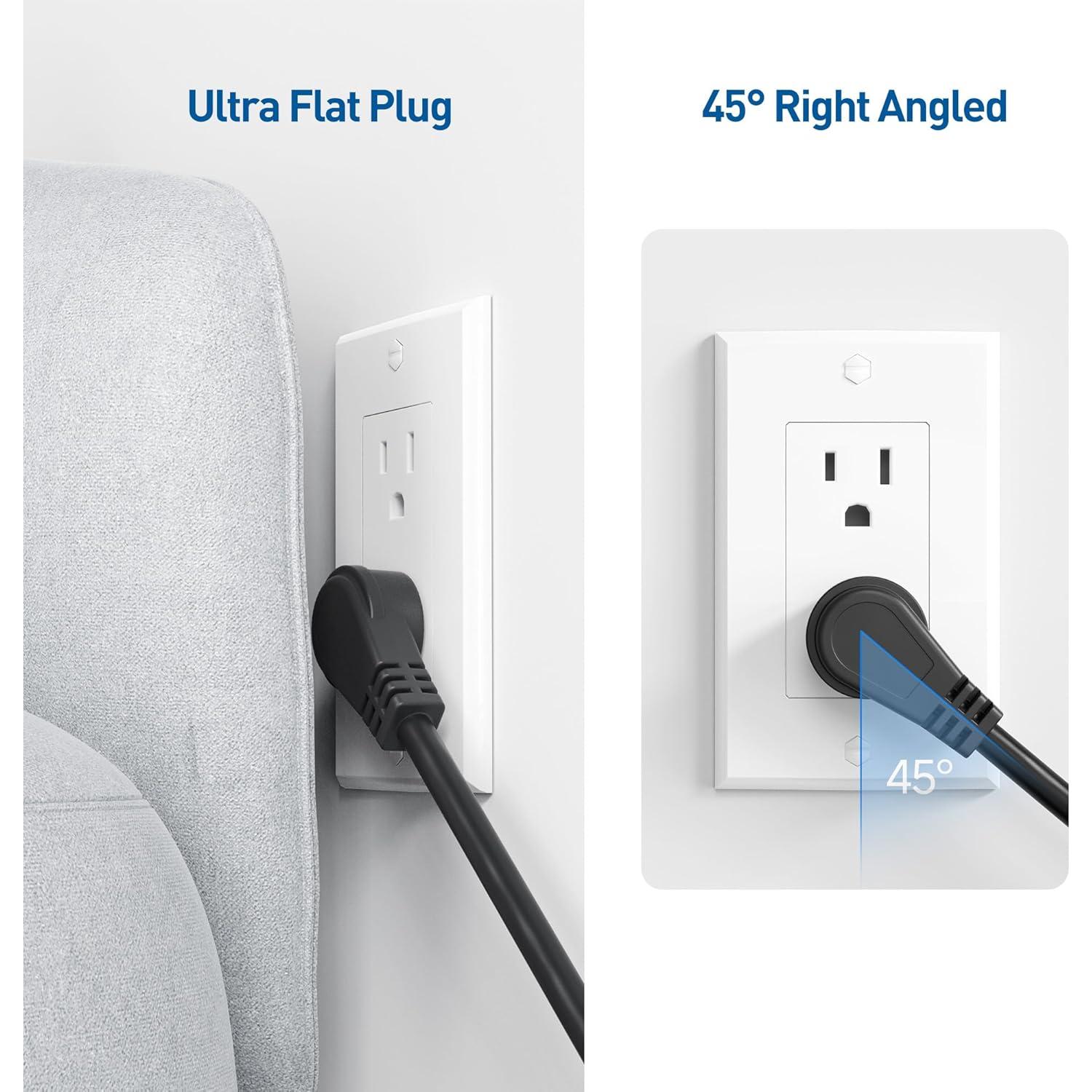 Regleta de Protección 6 Salidas Cable Matters con USB 3.4A 2.44m
