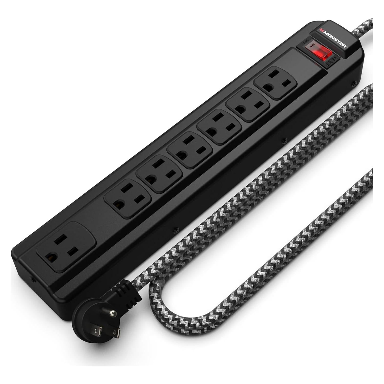 Protector de Sobretensión Monster Pro MI 1350J 7 Salidas 1.22m