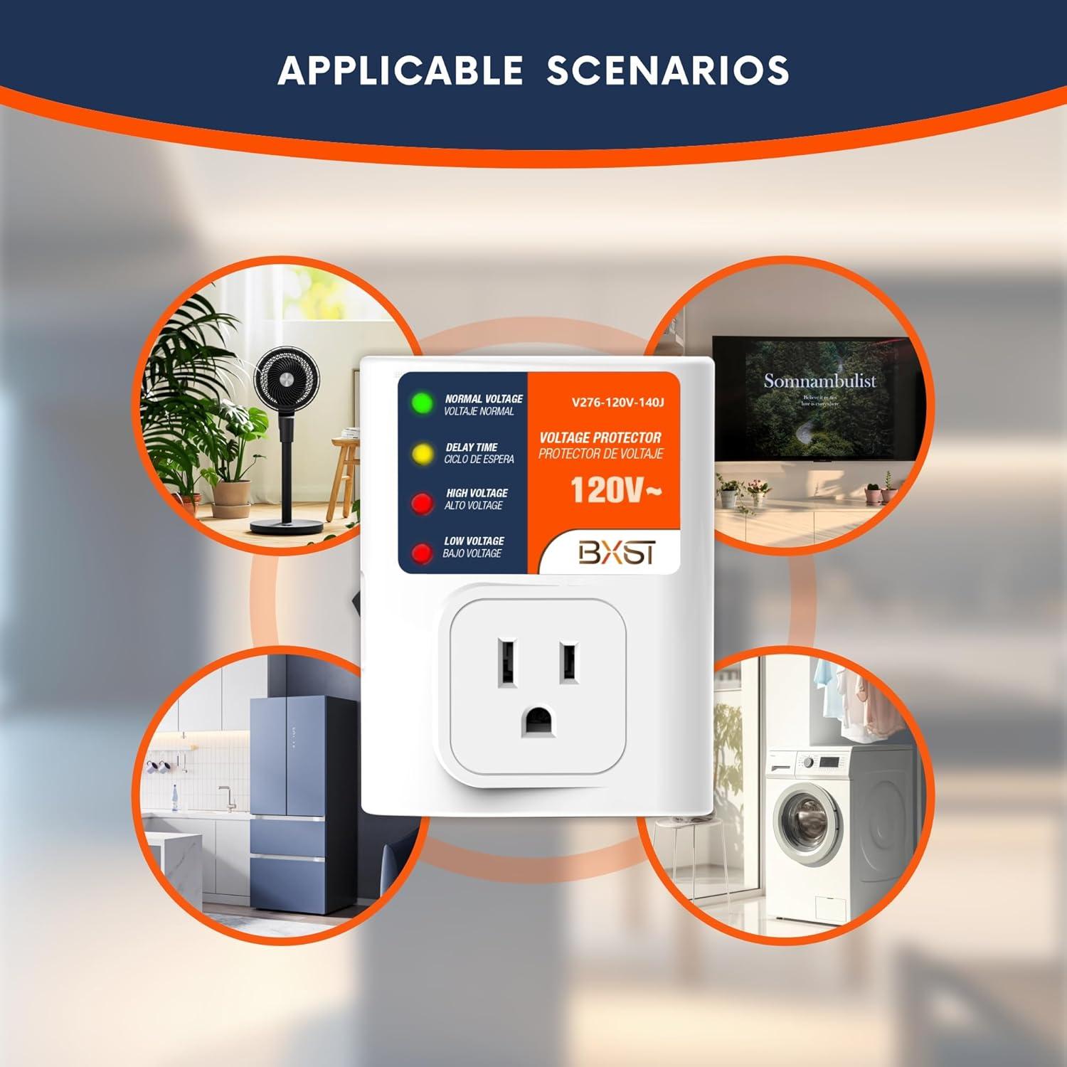 Protector de Sobretensión BXST 15A 140J para Electrodomésticos