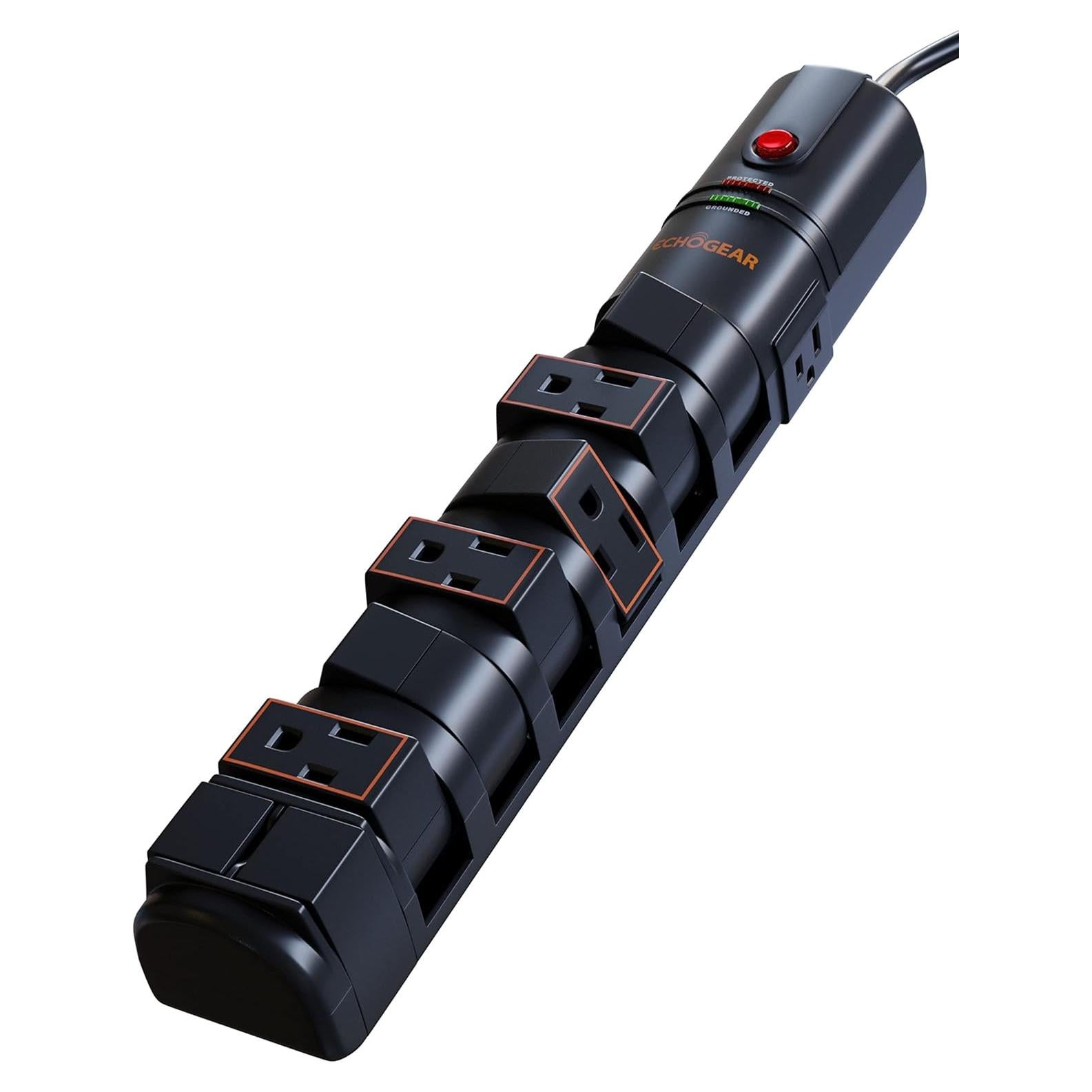 Protector de Sobretensión ECHOGEAR 2160J con 8 Salidas Rotativas