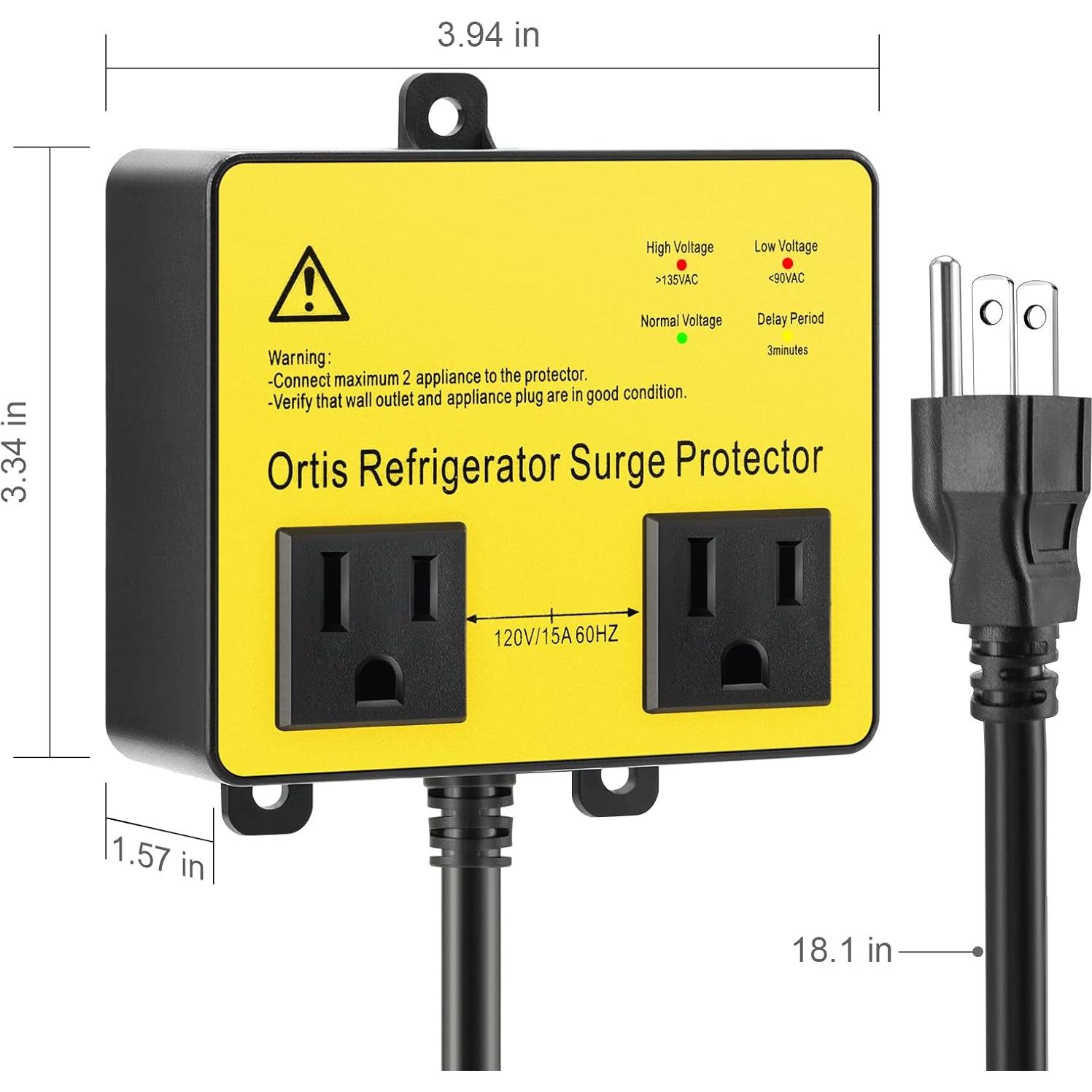 Protector de Sobretensión Ortis para Refrigerador y Electrodomésticos