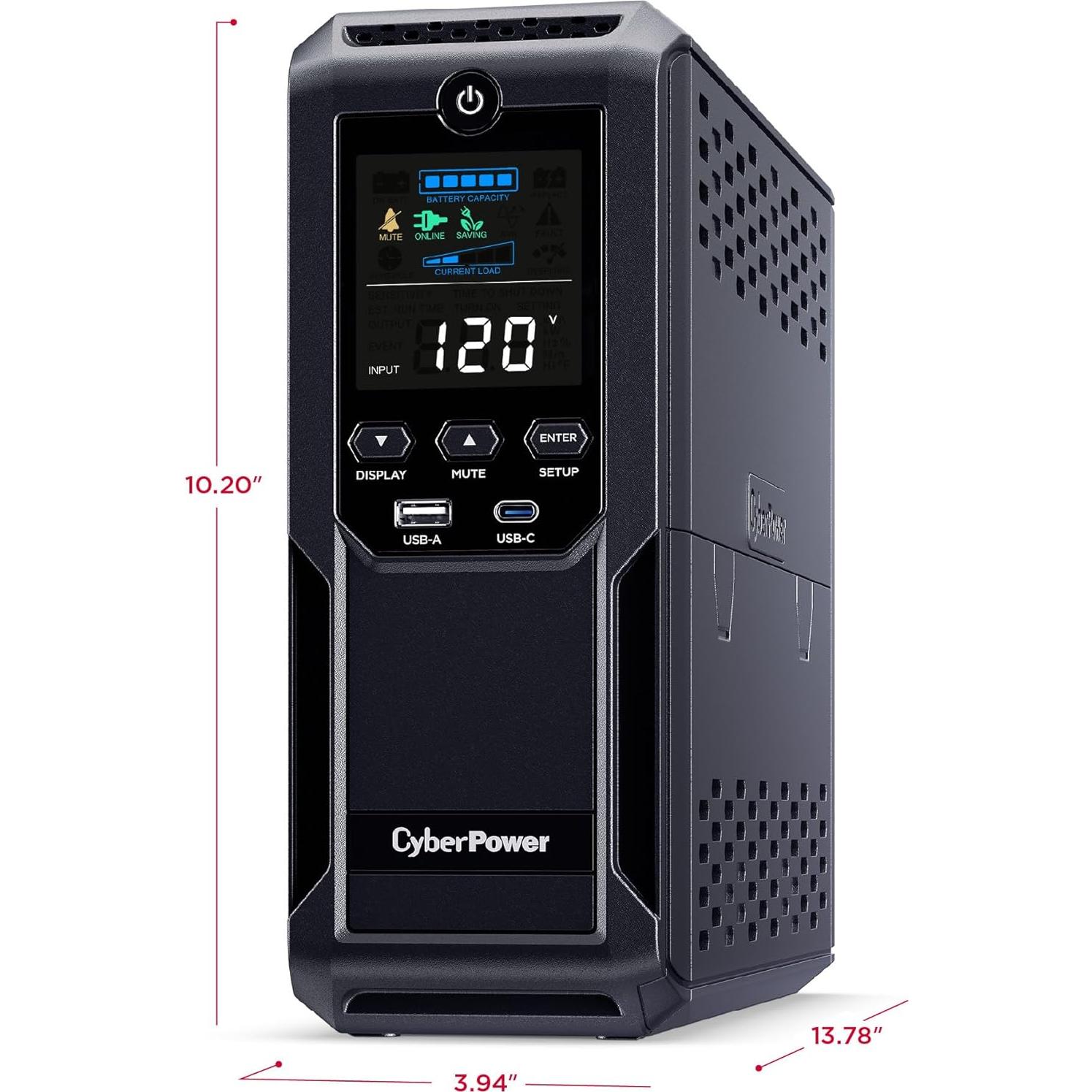 UPS Inteligente CyberPower CP1500AVRLCD3 1500VA 12 Salidas USB