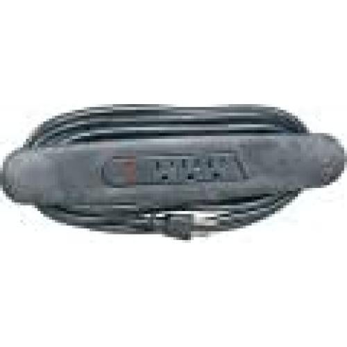 Carro de Plástico Industrial Global con Toma de Corriente 3 Salidas