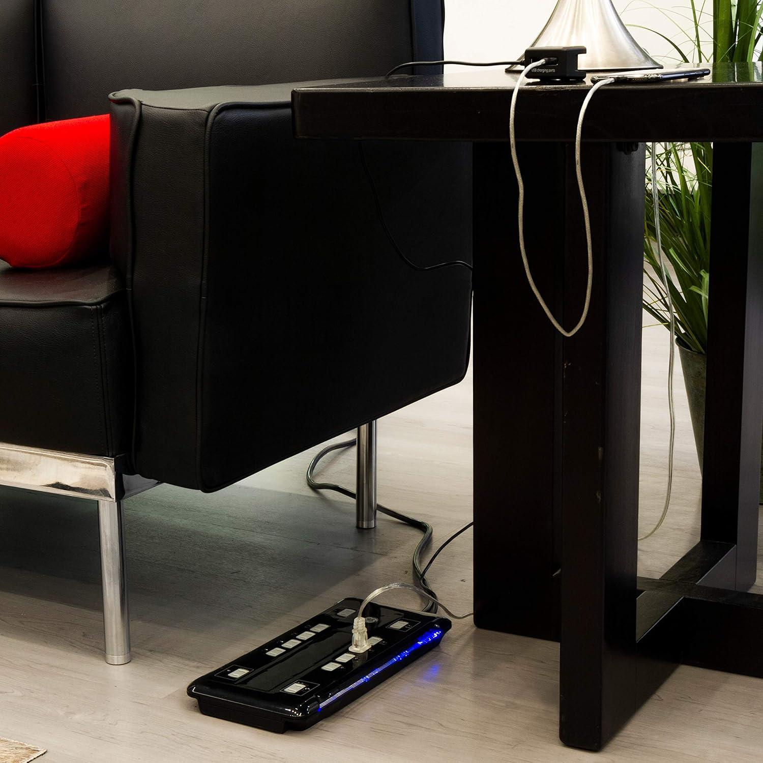 Protector de Sobretensión GE 12 Salidas 4320 Julios USB 2 Puertos