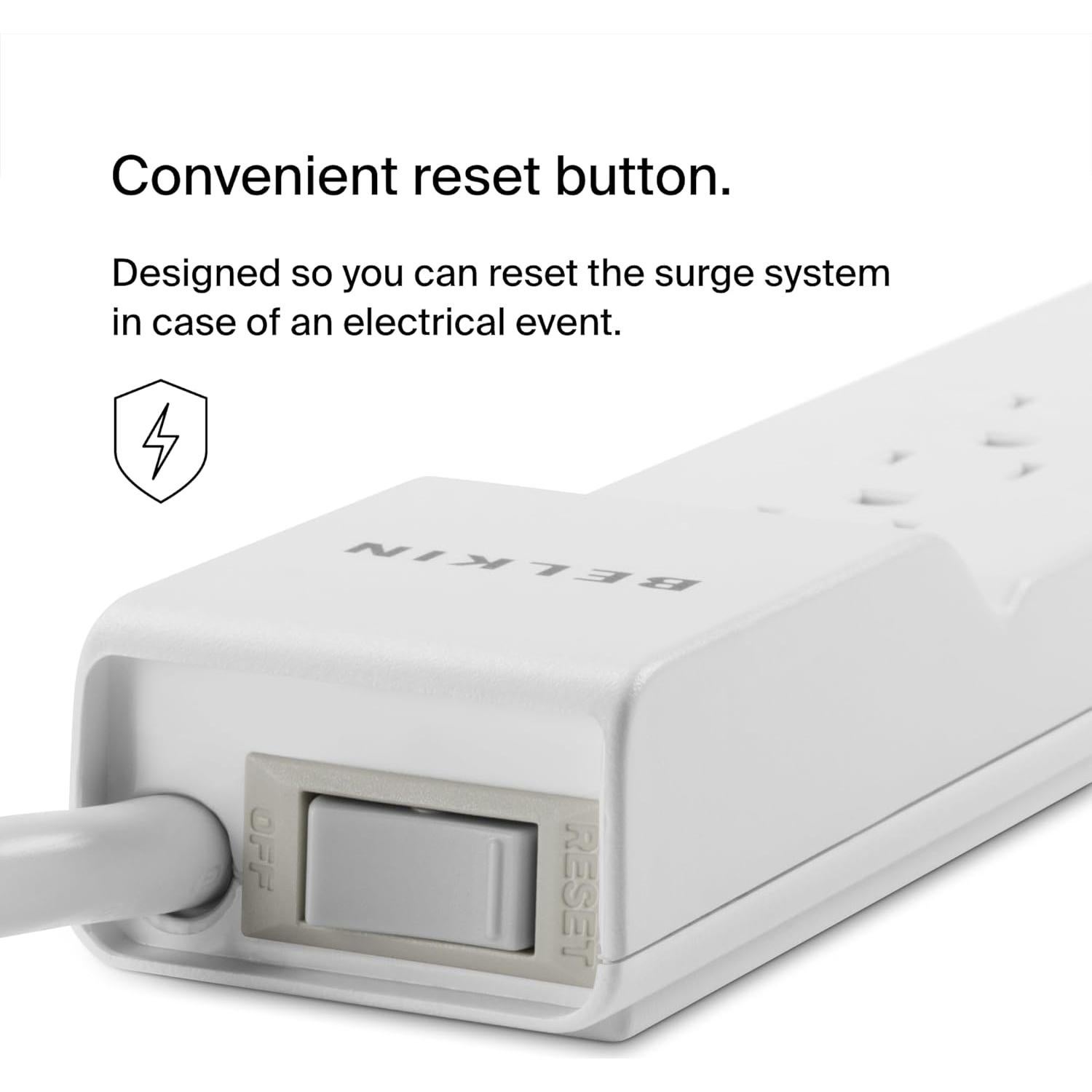 Regleta Belkin 6 Salidas con Protección 1080 Julios 1.83m