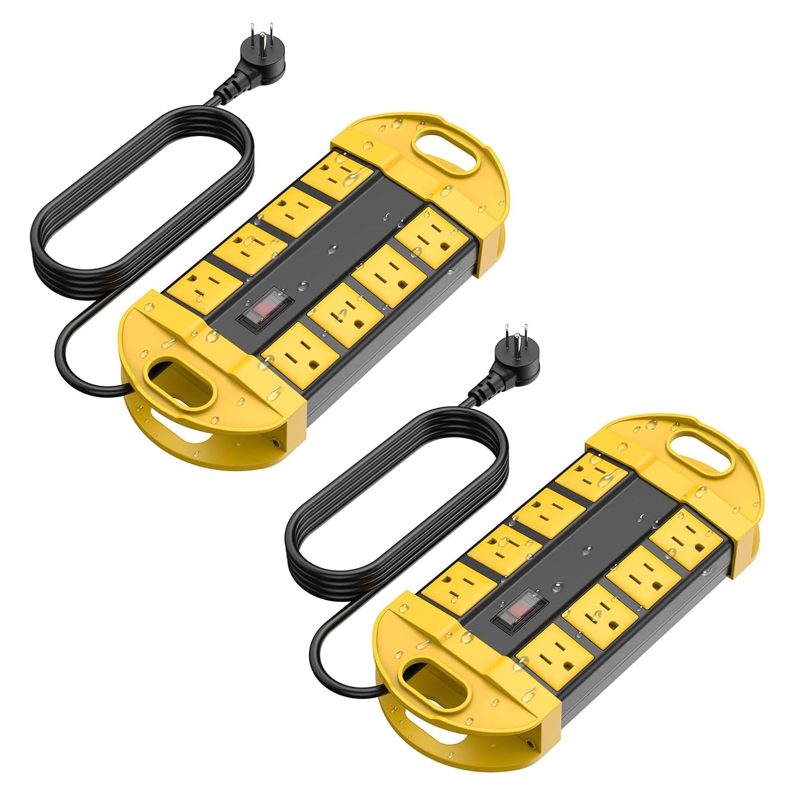 Tira de Energía a Prueba de Agua CCCEI 6FT con 8 Salidas