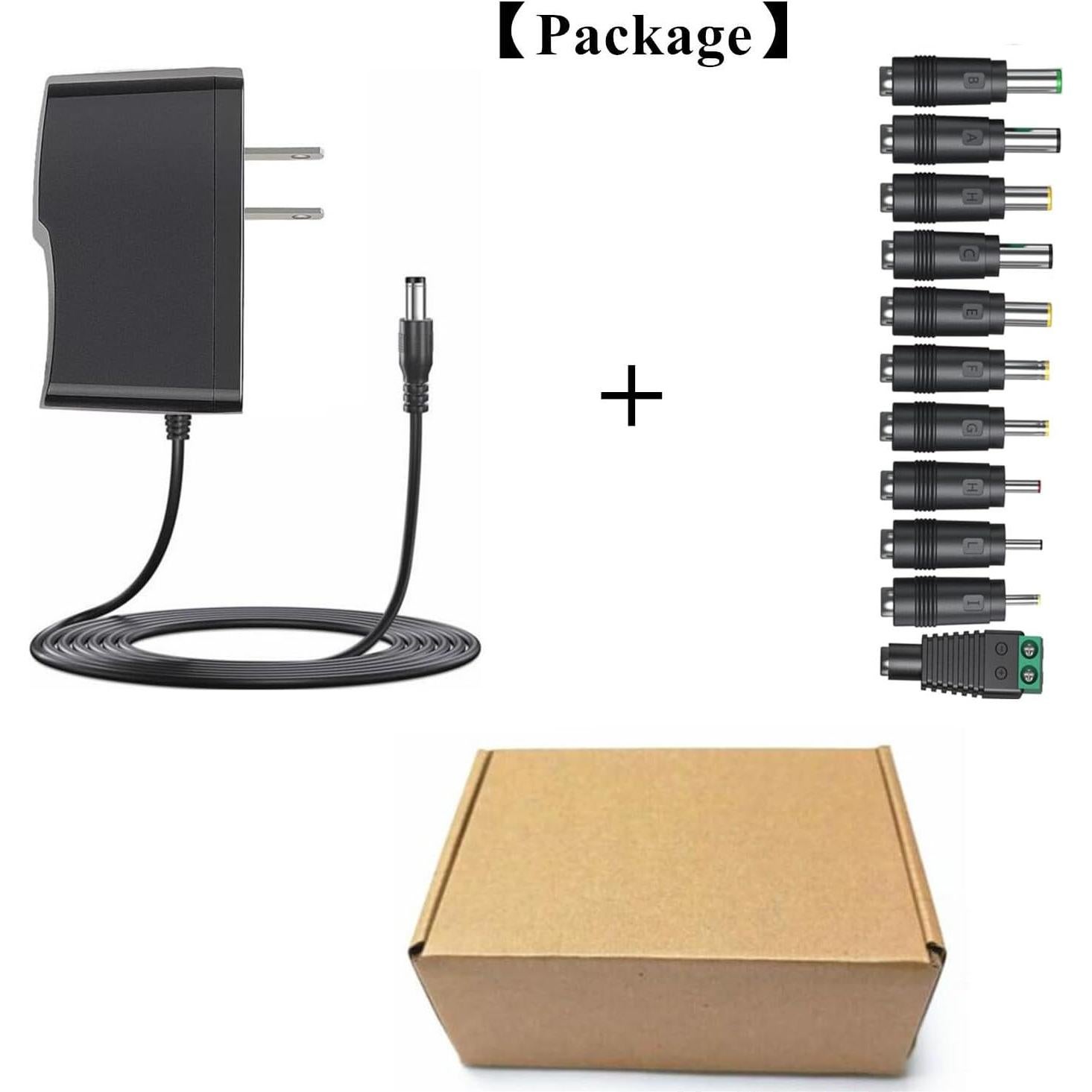 Fuente de Alimentación AC-DC 12V 1A GuanTing con 11 Conectores