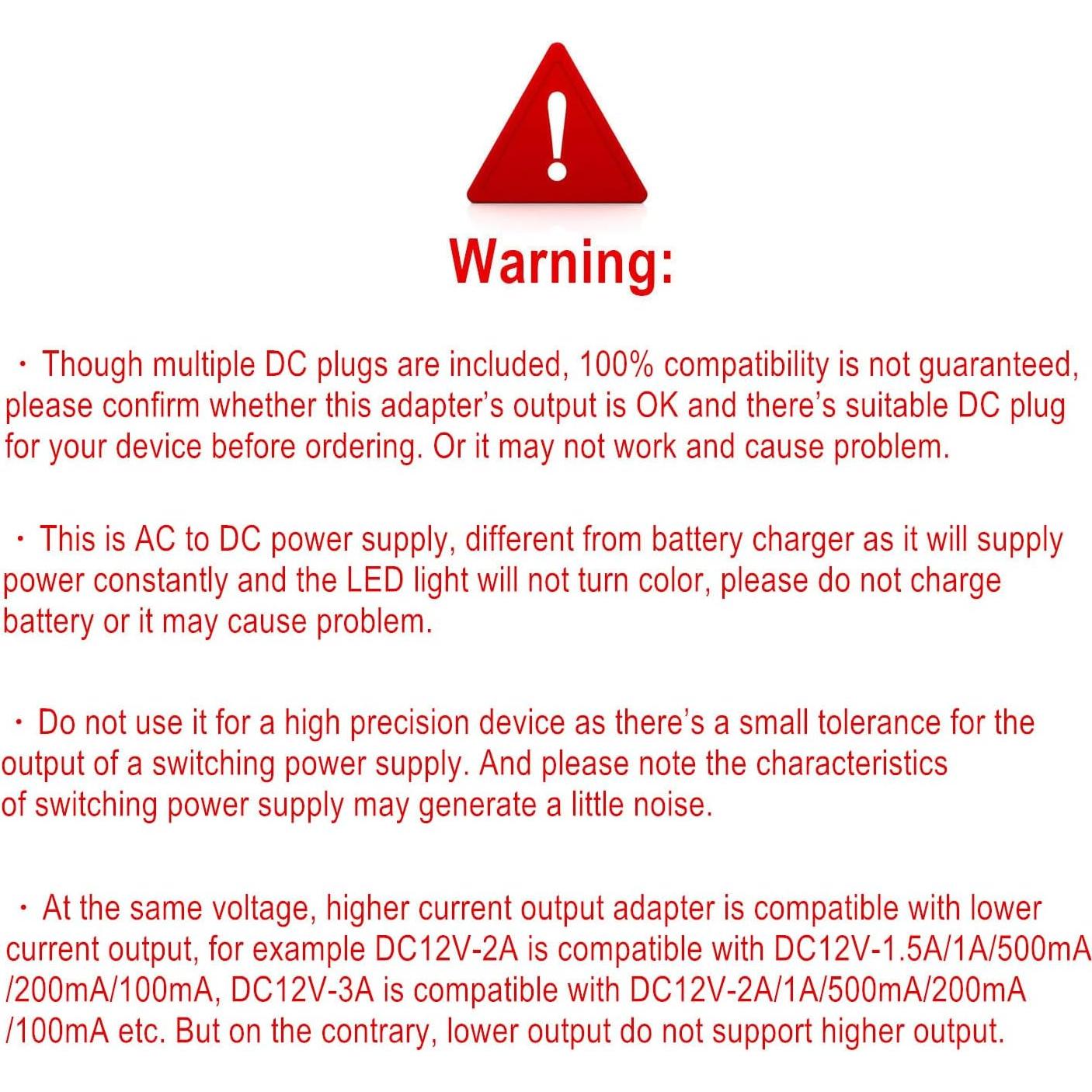 Fuente de Alimentación AC-DC 12V 1A GuanTing con 11 Conectores