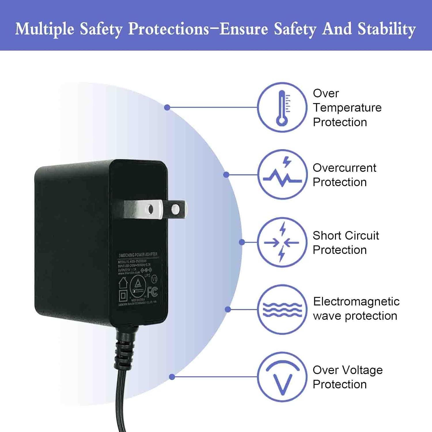 Adaptador de corriente universal 5V 1A TRYTHINK 9 en 1