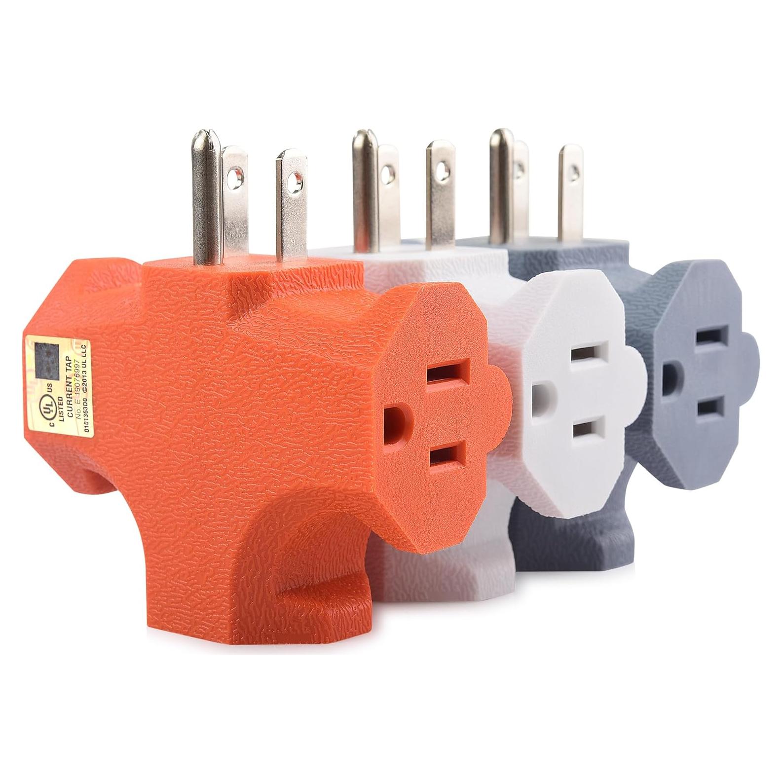 Adaptador de Enchufe de 3 Vías Cable Matters 15A 3-Pack