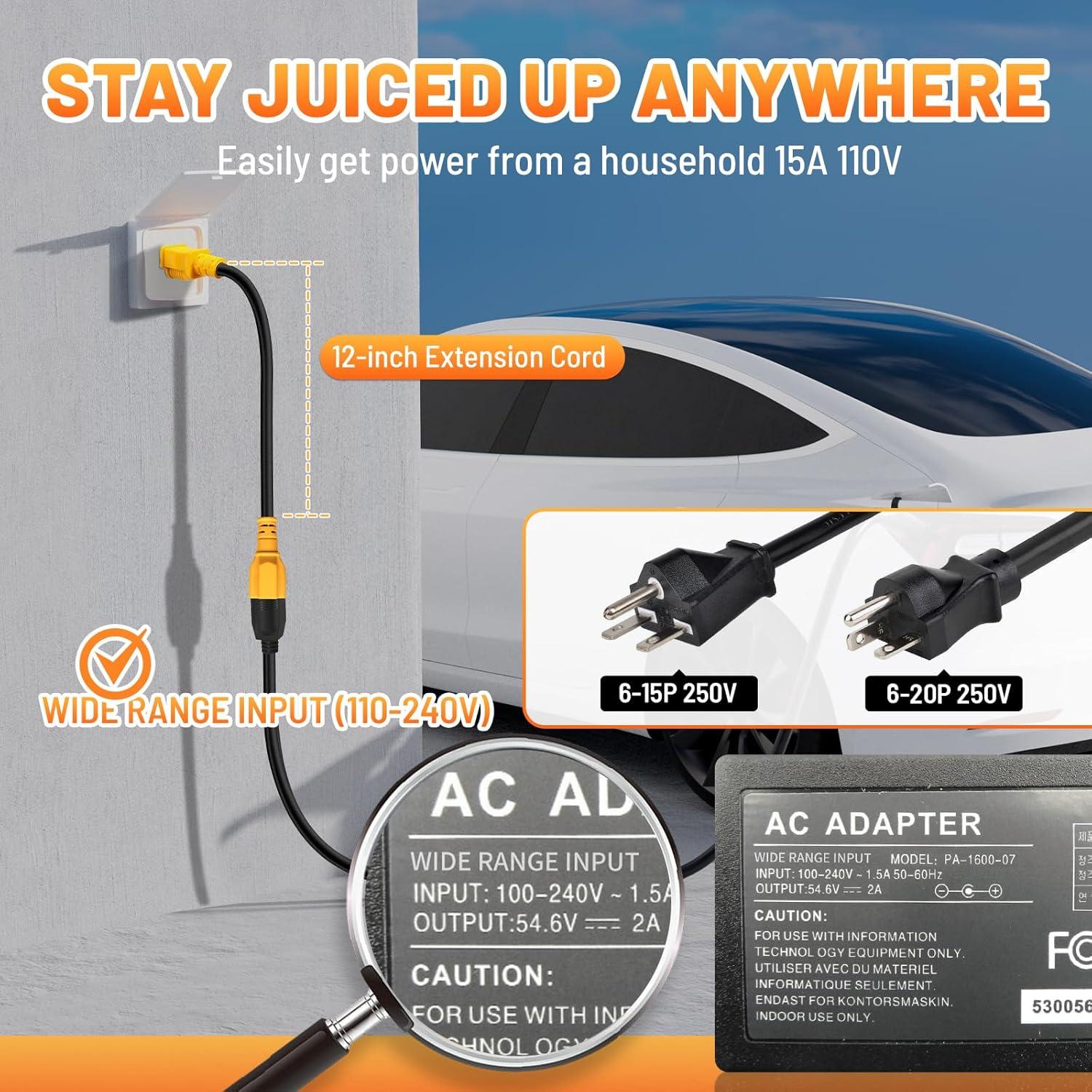 Adaptador de Poder MECMO 12AWG 1 Pie 15A a 20A NEMA