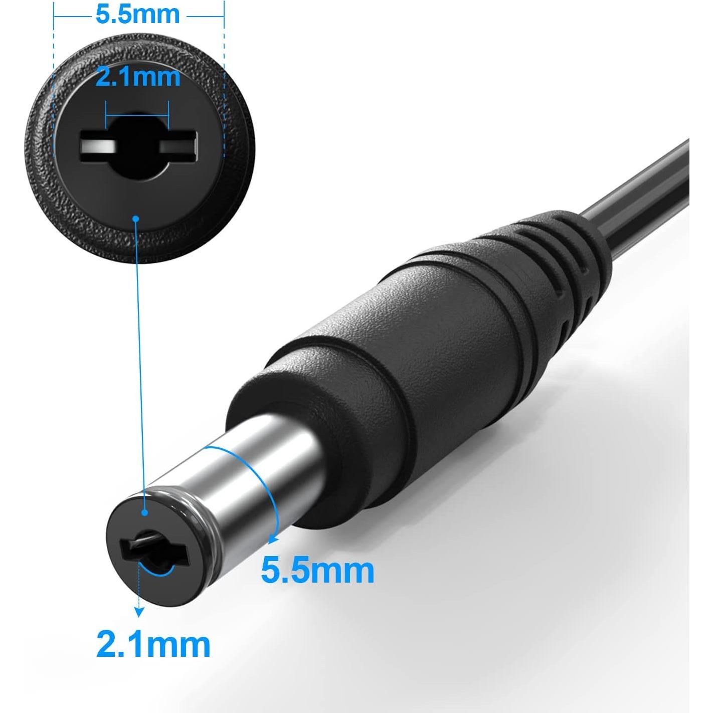 Adaptador de corriente TMEZON 12V 2A con cable 2.4m
