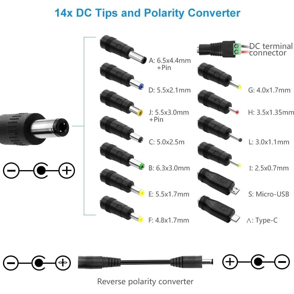 Adaptador Universal CA a CC SHNITPWR 48W 3V-24V 2A Ajustable