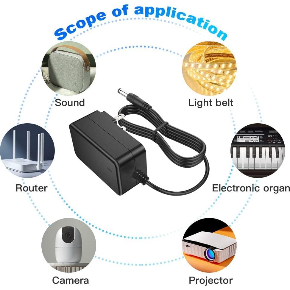 Adaptador de corriente 12V 2A MTDZKJG para luces LED y CCTV