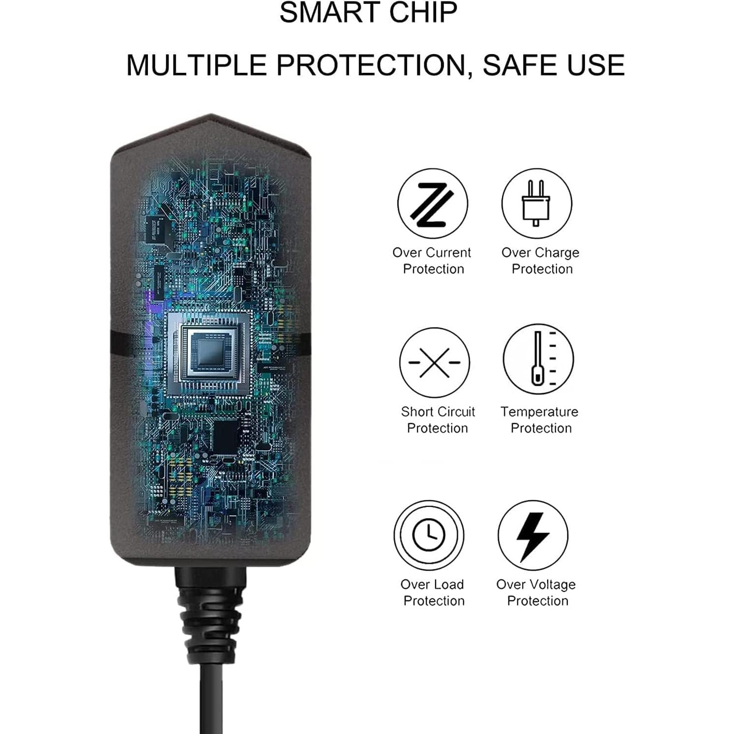 Adaptador de Corriente 12V 2A con 8 Conectores Intercambiables