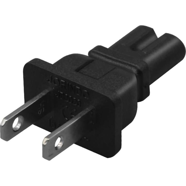 Adaptador de corriente AC 2Pack NEMA 1-15P a C7 15A 250V