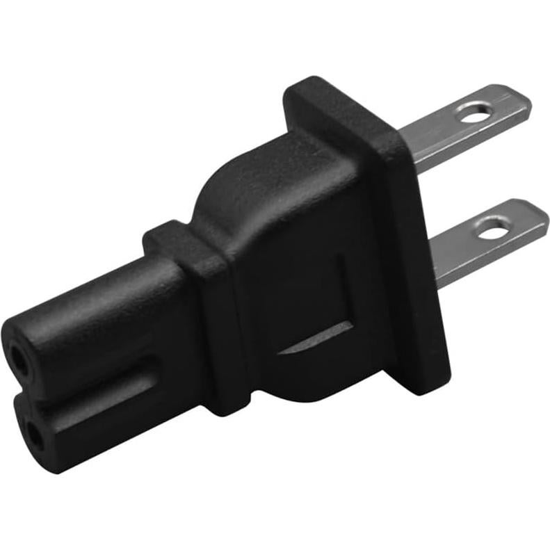 Adaptador de corriente AC 2Pack NEMA 1-15P a C7 15A 250V
