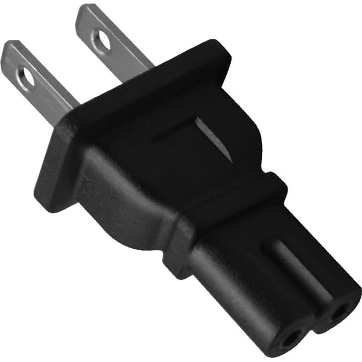 Adaptador de corriente AC 2Pack NEMA 1-15P a C7 15A 250V