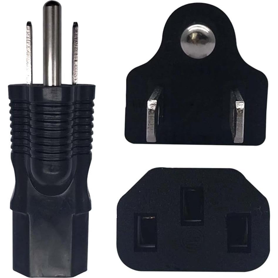 Adaptador de Poder NEMA 5-15P a IEC320 C13 10A 2Pack