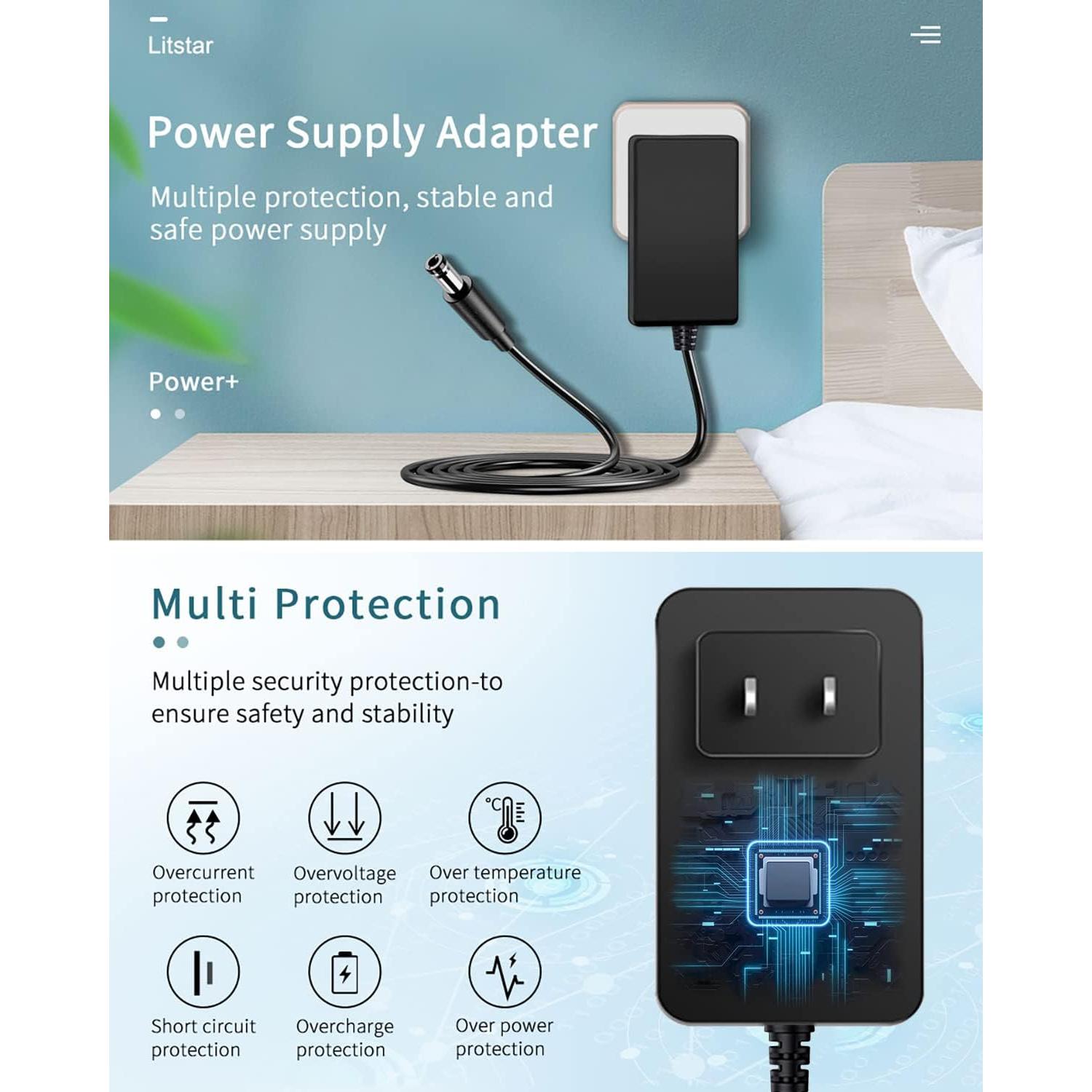 Adaptador de Corriente 12V 3A LitStar con 11 Enchufes DC