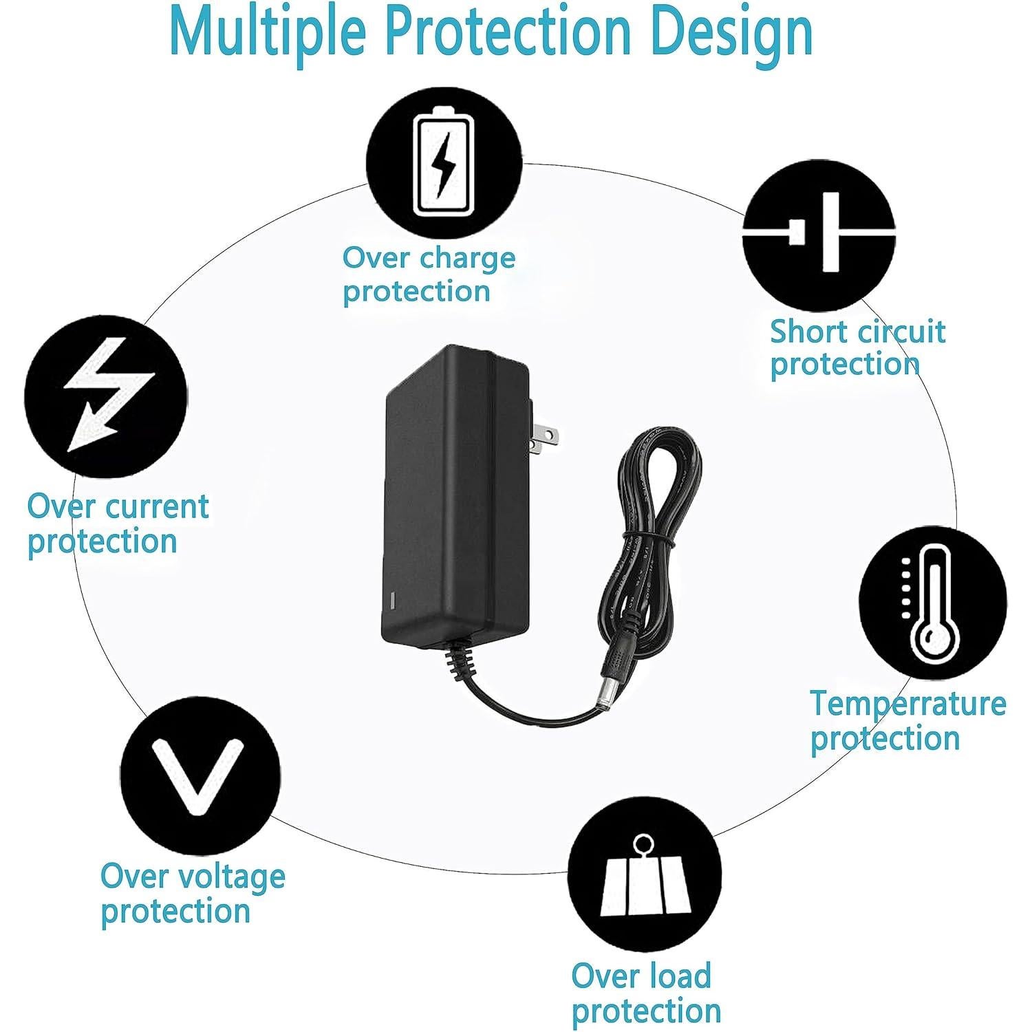 Adaptador de Alimentación DC 24V 2A MTYTOT para LED y CCTV