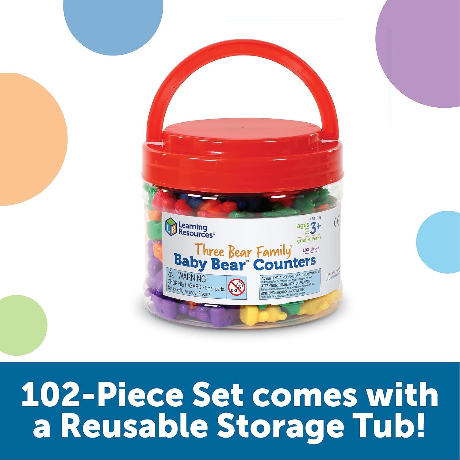 Contadores de Osito Bebé Learning Resources - 102 Piezas