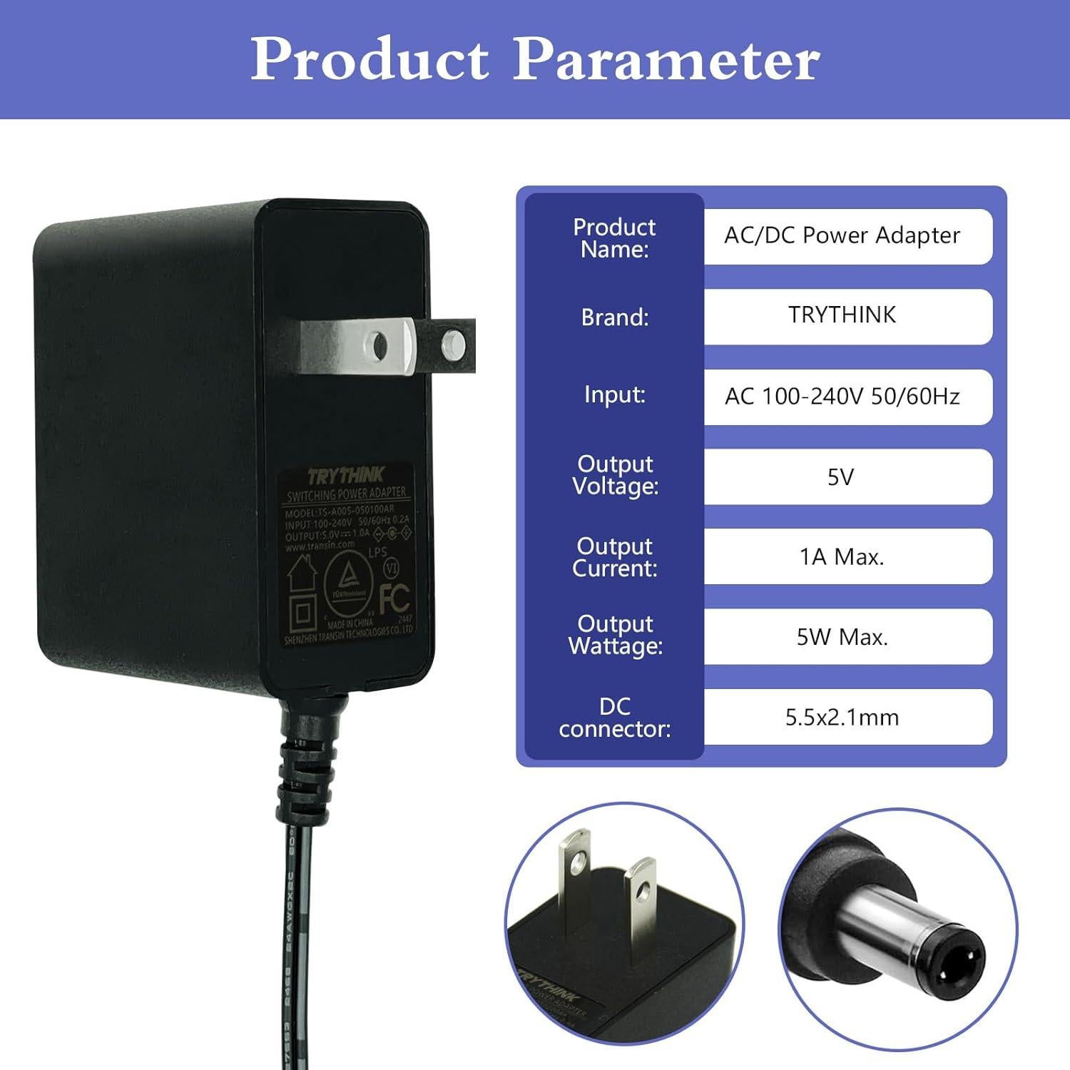 Adaptador de Corriente 5V 1A TRYTHINK con 11 Conectores