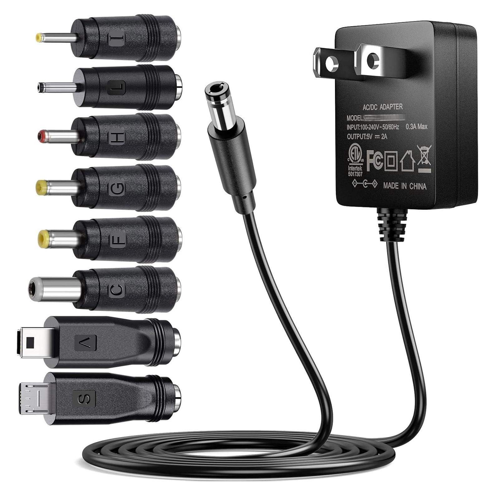 Adaptador de Alimentación SoulBay 5V 2A 10W con 8 Puntas