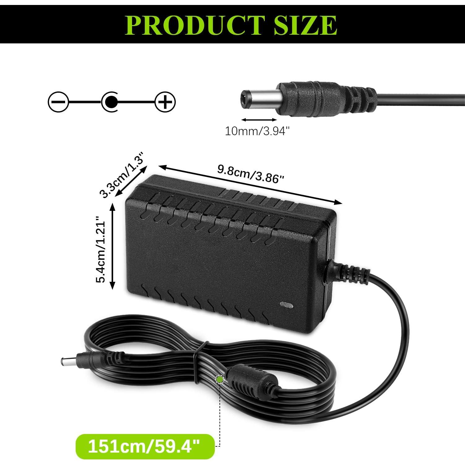 Adaptador de corriente Facmogu 12V 5A con cable 1.5m