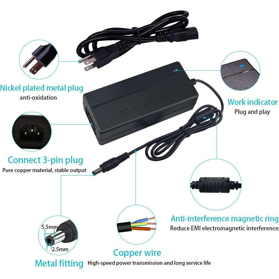 Adaptador de Corriente AC 12V 4A Senshunshiye - 0.9m