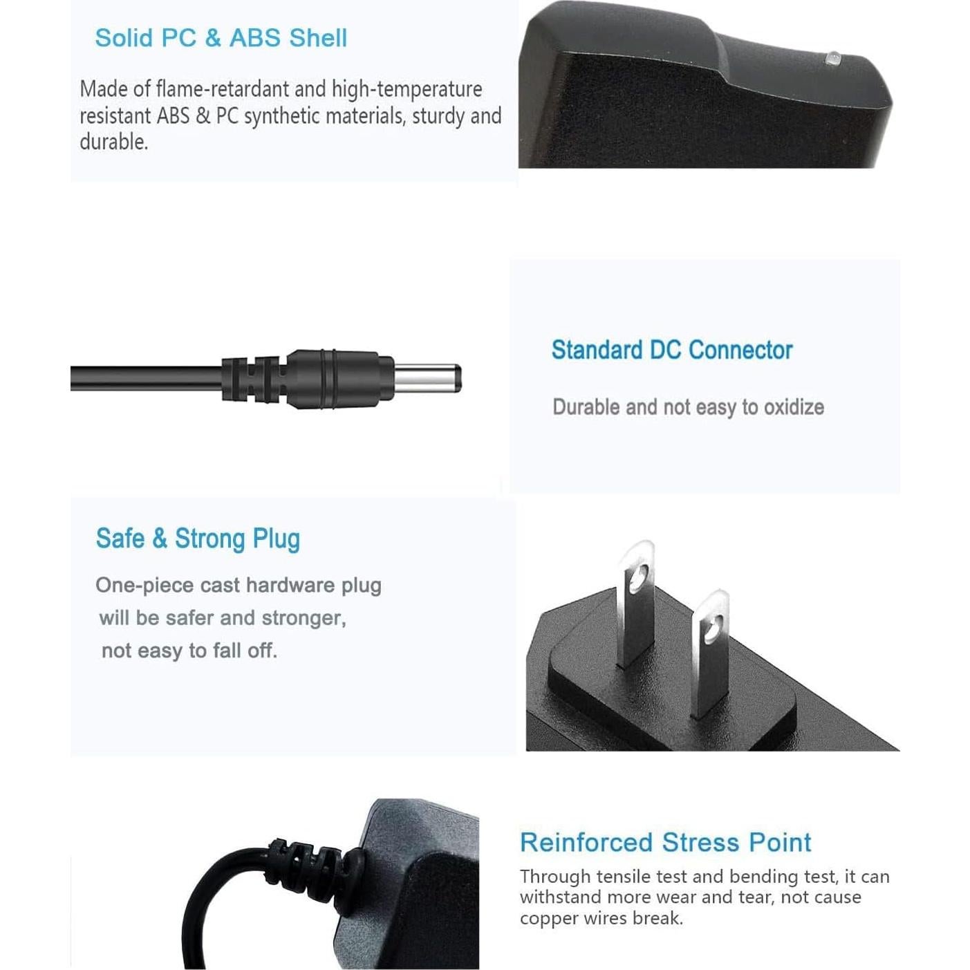 Adaptador de Alimentación 5V 2A MTYTOT para LED y Cámaras