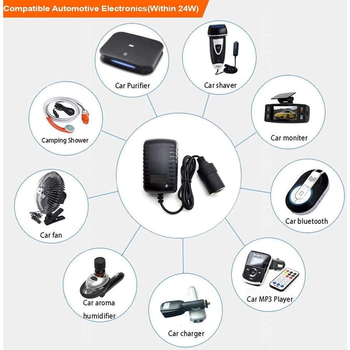 Convertidor AC a DC 12V 2A Adaptador de Poder Lesleyye