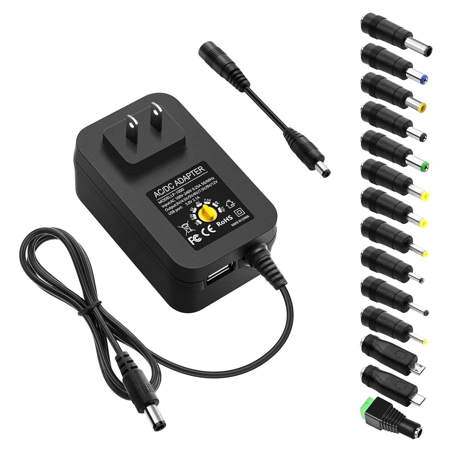 Adaptador de Poder Universal ALITOVE 30W Ajustable 3V-12V