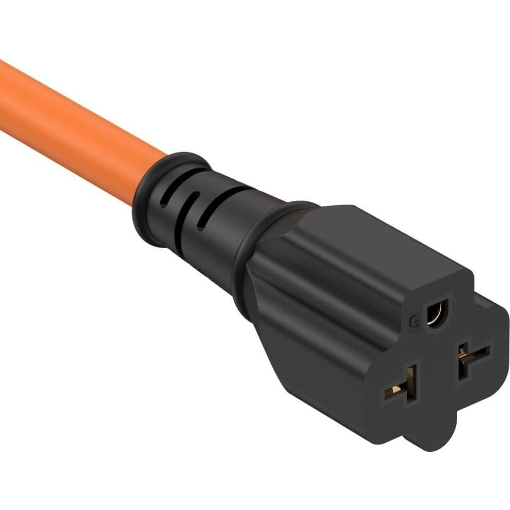 Adaptador de Enchufe 15A a 20A 0.3m 2Pack Nema 5-15P