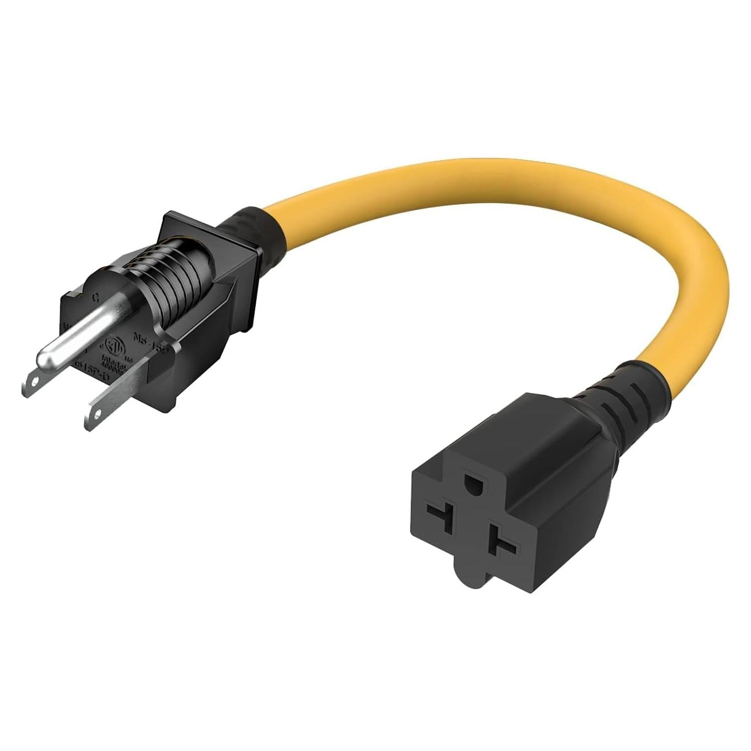 Adaptador de Enchufe 4 en 1 M1A2 Nema 5-15P a 6-20R 15A 250V