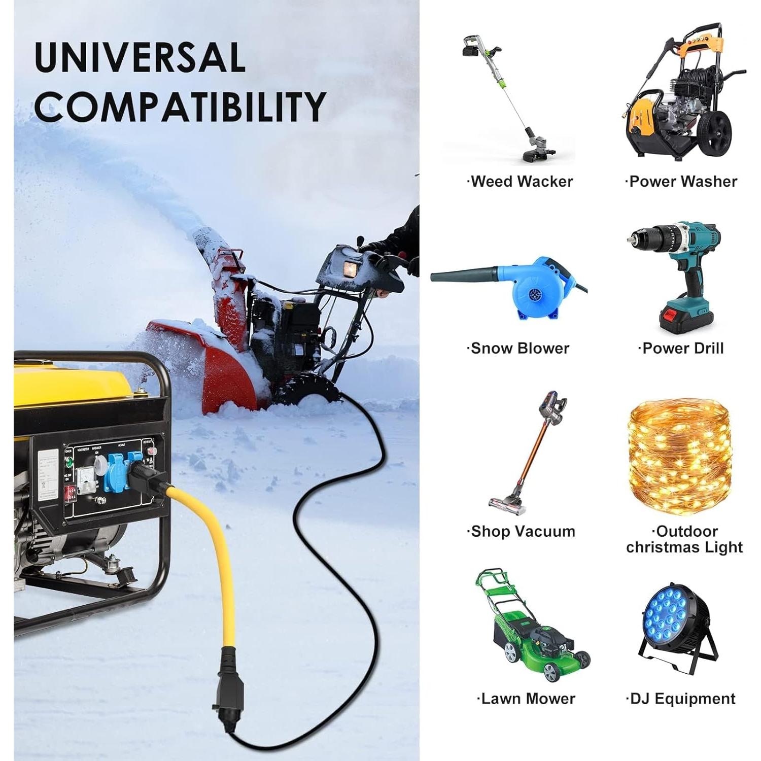 Adaptador de Enchufe 4 en 1 M1A2 Nema 5-15P a 6-20R 15A 250V