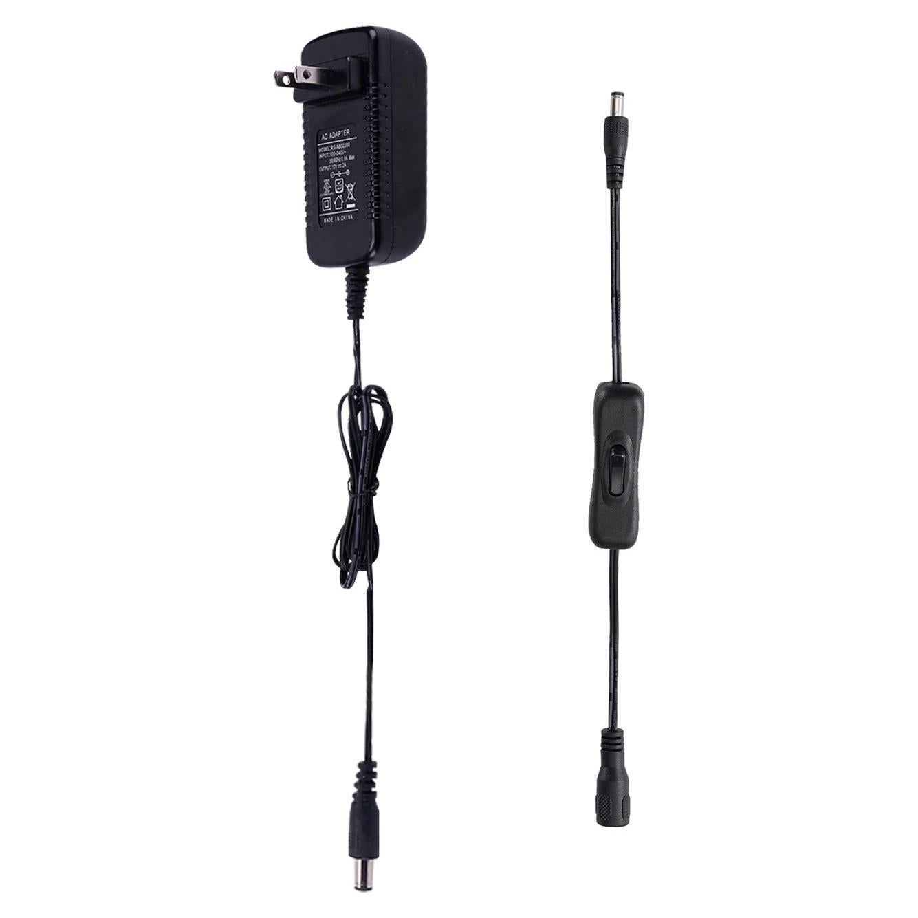 Fuente de Alimentación 12V 1.5A AIBOO Adaptador 18W con Interruptor