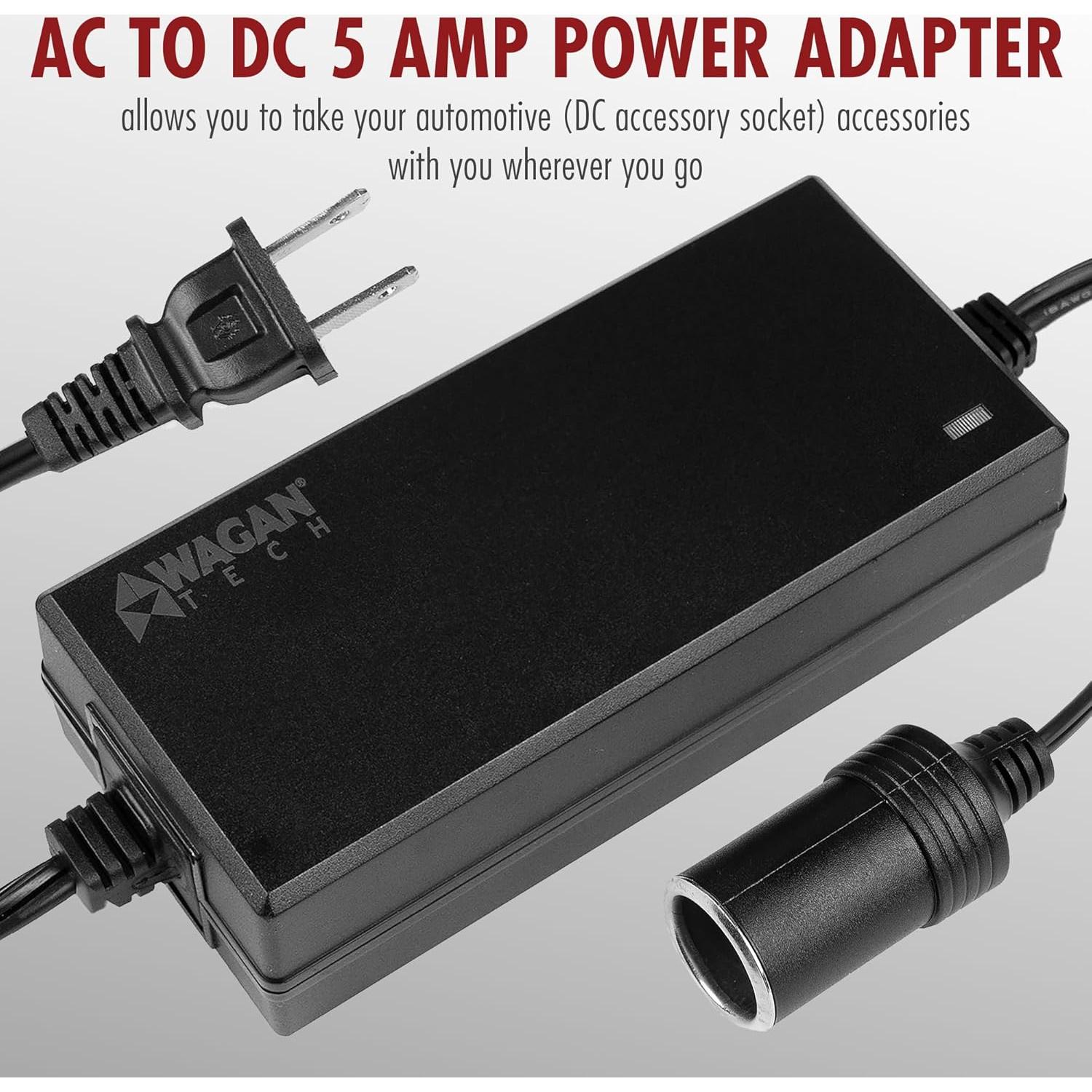 Adaptador de corriente AC a DC Wagan EL9903 5A 60W 110V a 12V