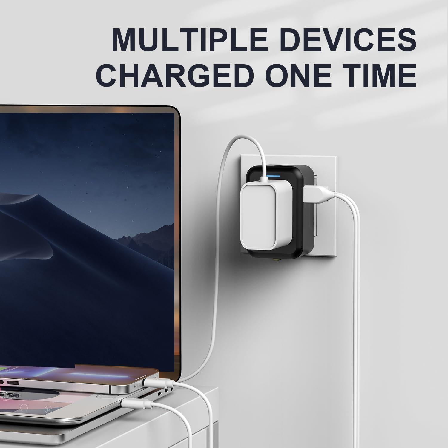 Adaptador de Viaje Universal SCCVEE con USB C y USB A