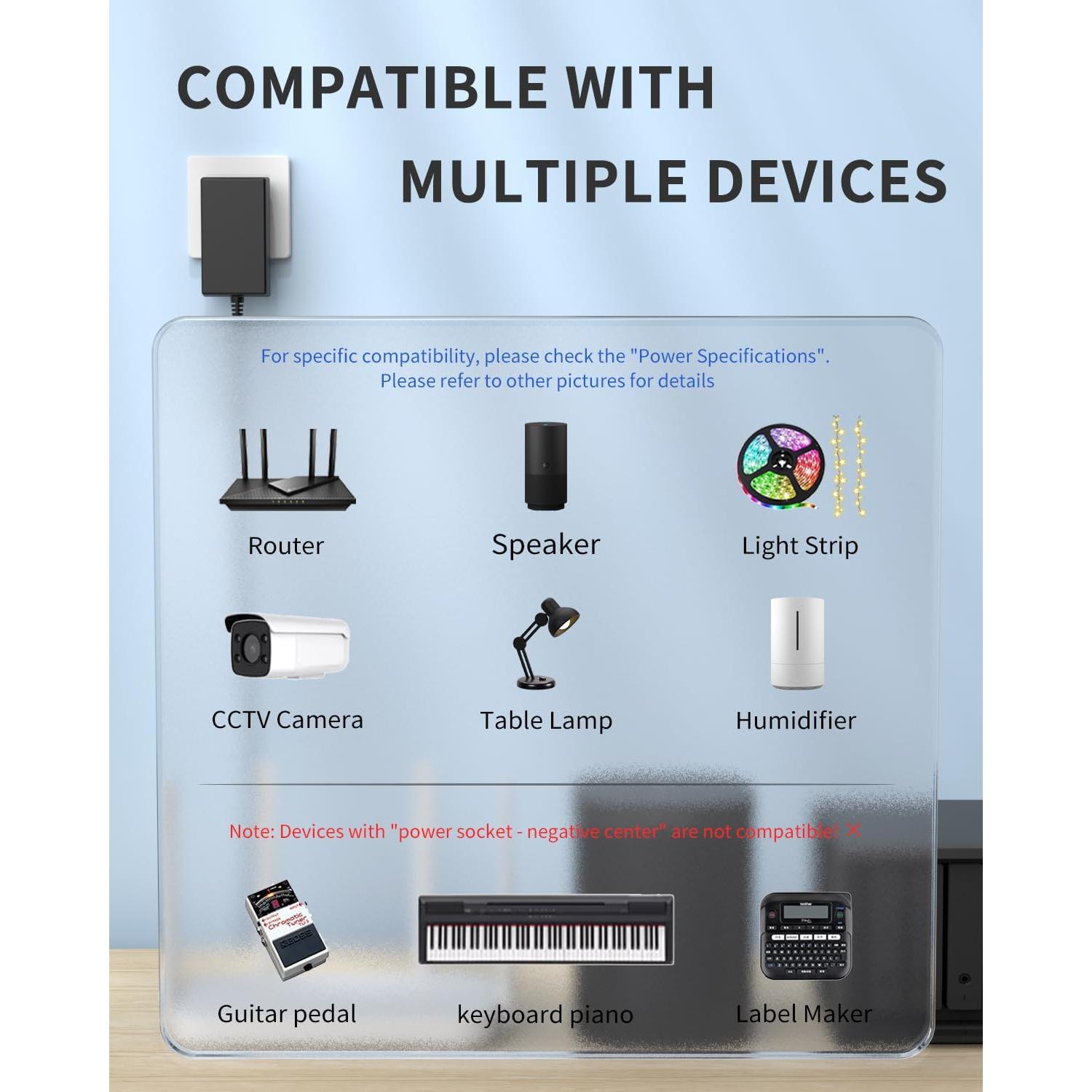 Adaptador de 12V 3A LitStar Fuente de Alimentación AC a DC 5.5x2.1mm