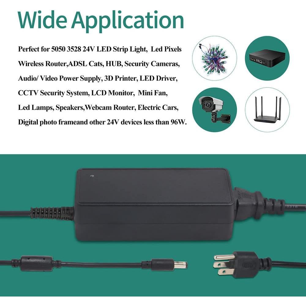 Adaptador de Fuente de Poder 24V 5A YOOFONE AC a DC