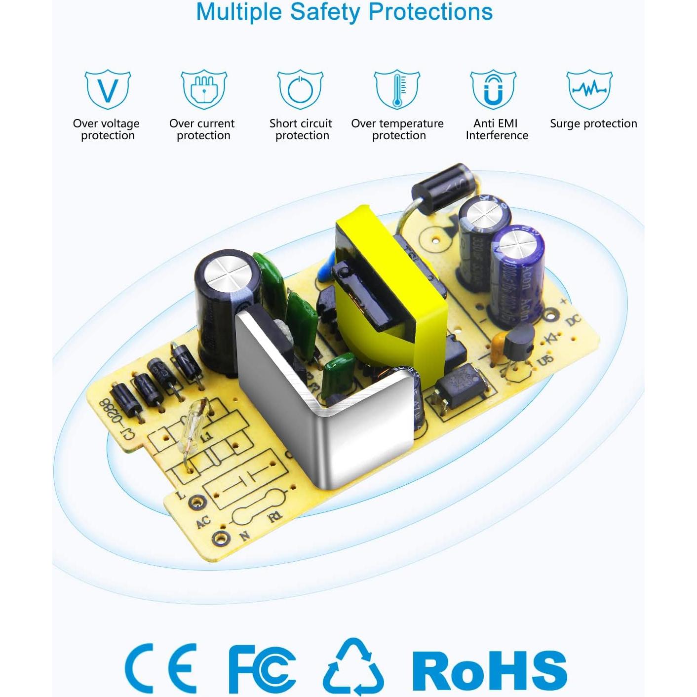 Fuente de Poder ALITOVE 12V 2.5A 30W Adaptador AC a DC