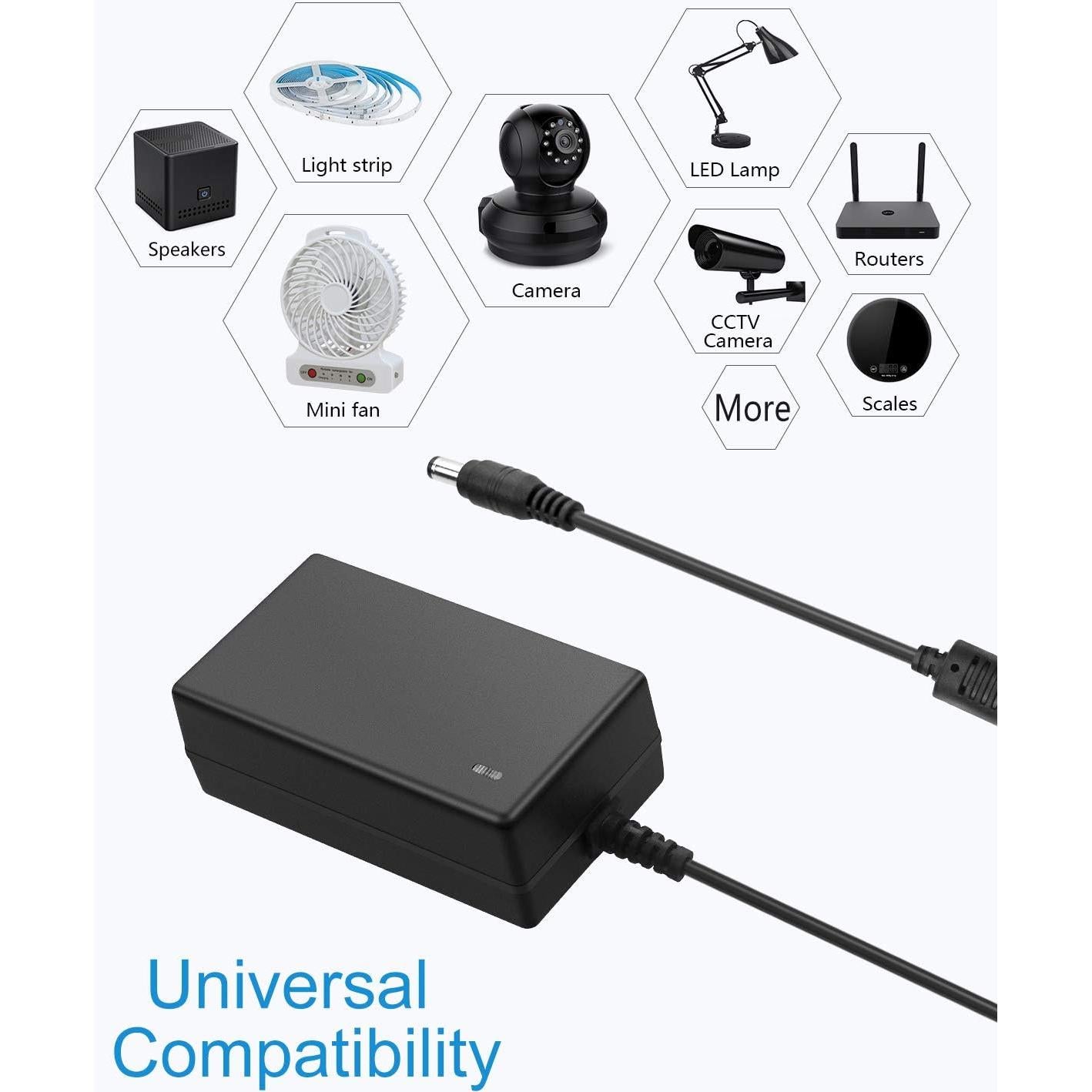 Fuente de Poder ALITOVE 12V 2.5A 30W Adaptador AC a DC