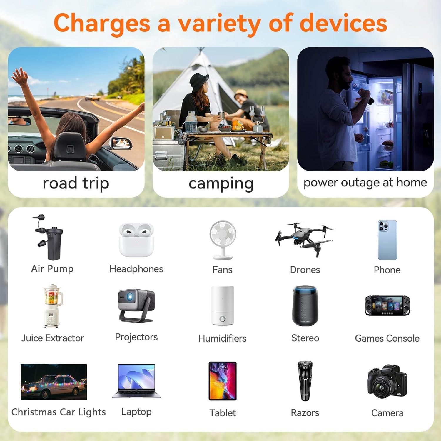 Inversor de Potencia de Coche ALLWEI 300W 12V a 220V USB-C