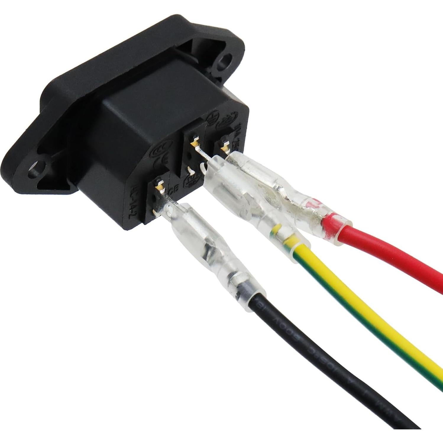 Enchufe Adaptador IEC 320 C14 Antrader 2pcs 250V 10A