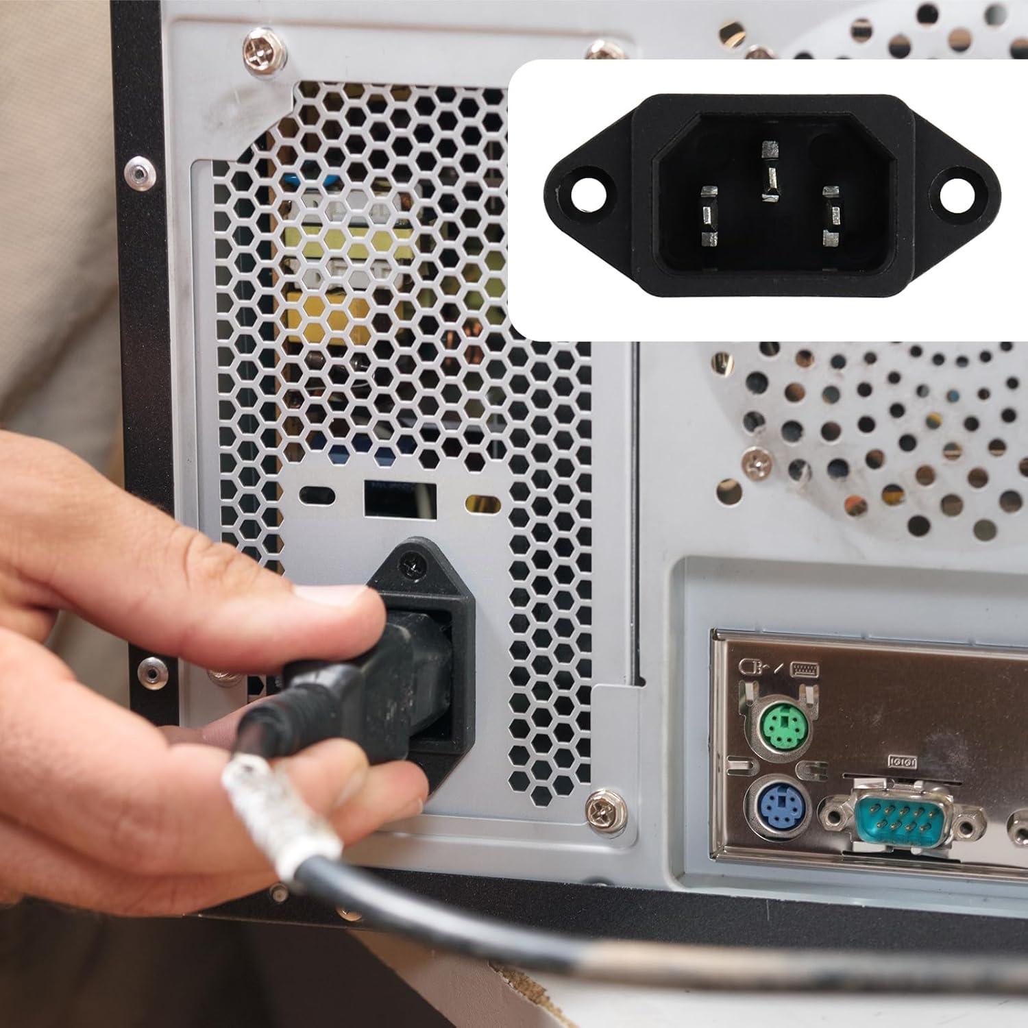 Enchufe Adaptador IEC 320 C14 Antrader 2pcs 250V 10A